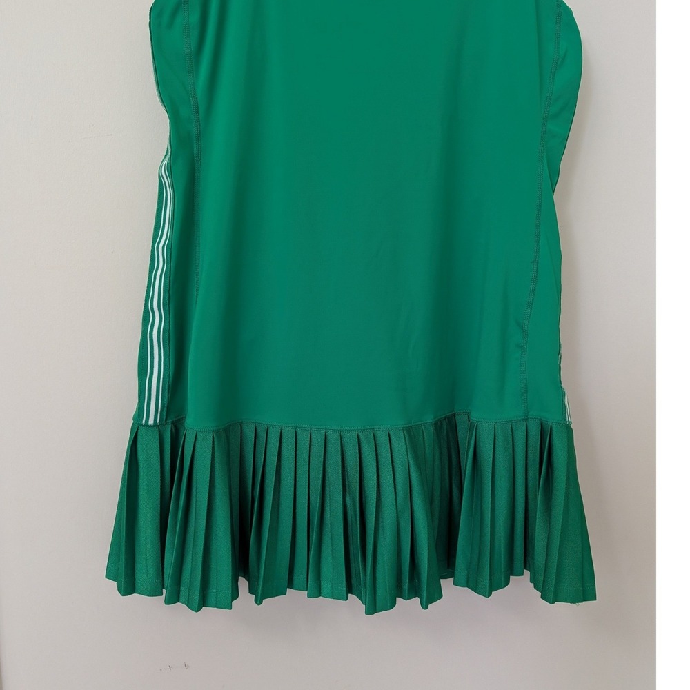J.Crew Active Kelly Green Pleated Tennis Dress Drop Waist Large - Picture 6 of 16